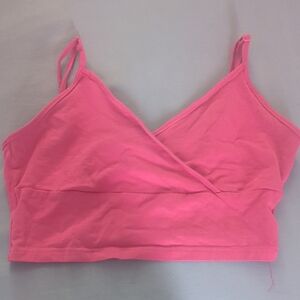 Hot Pink Cropped Party Tank Top